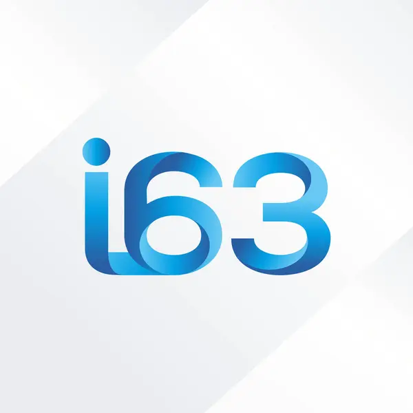Lettre commune logo i63 — Image vectorielle