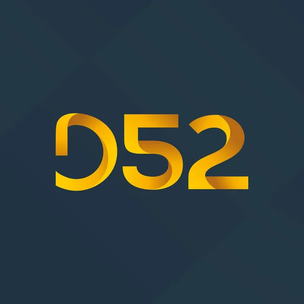 Logotipo da carta comum D52 —  Vetores de Stock
