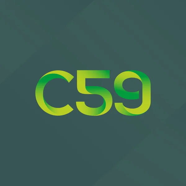 Közös levelet logó C59 — Stock Vector