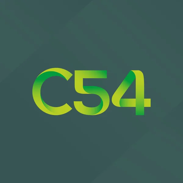 Közös levelet logó C54 — Stock Vector