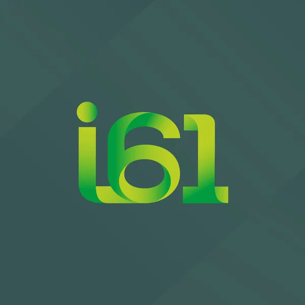 Lettre commune logo i61 — Image vectorielle
