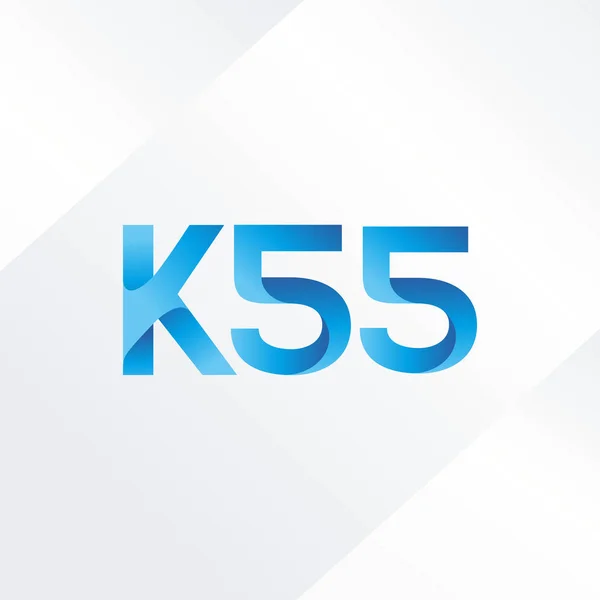 Joint letter logo K55 — Stock Vector