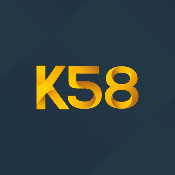 Joint letter logo K58 — Stock Vector