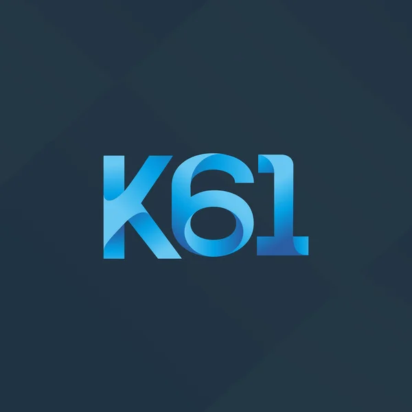 Lettre commune logo K61 — Image vectorielle