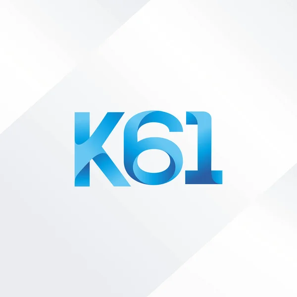 Logotipo da carta comum K61 — Vetor de Stock