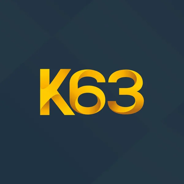 Joint letter logo K63 — Stock Vector