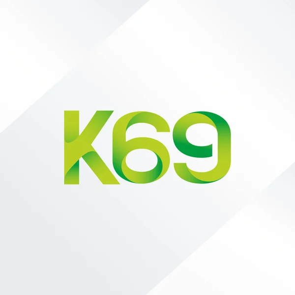 Логотип совместного письма K69 — стоковый вектор