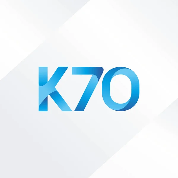 Logotipo da carta comum K70 — Vetor de Stock