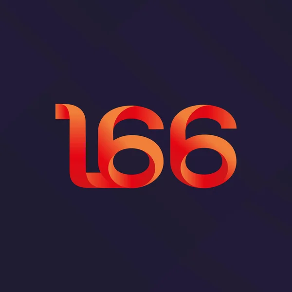 Lettre commune logo L66 — Image vectorielle