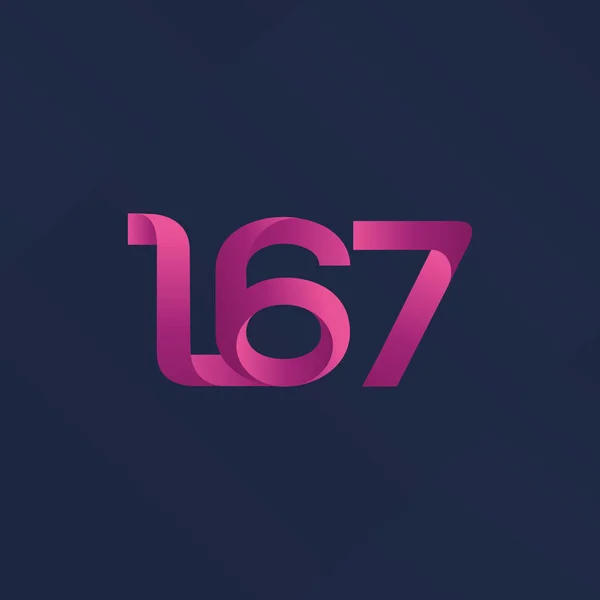 Logo común de la carta L67 — Vector de stock