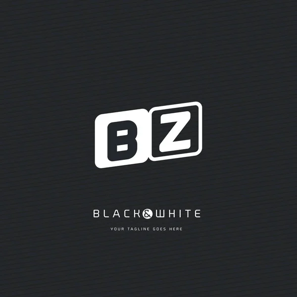 BZ γράμματα λογότυπο — Διανυσματικό Αρχείο