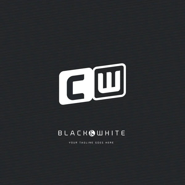 Логотип CW — стоковый вектор