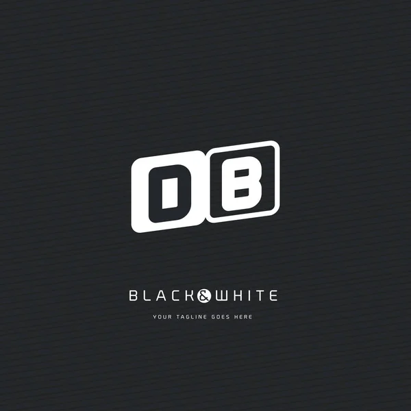 DB letras logotipo —  Vetores de Stock