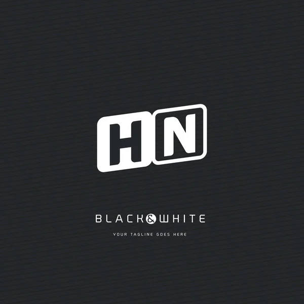 Логотип HN — стоковый вектор