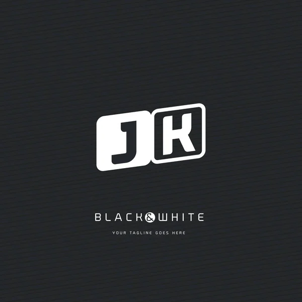 Логотип JK letters — стоковый вектор