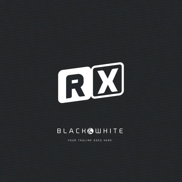 Rx Buchstaben Logo — Stockvektor
