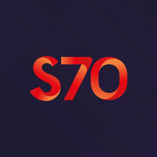 Logo común de la carta S70 — Vector de stock
