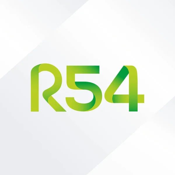Joint letter logo R 54 — Stock Vector