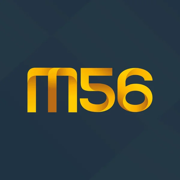 Joint letter logo M56 — Stock Vector