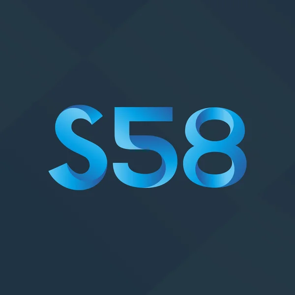 Logotipo da carta comum S58 —  Vetores de Stock