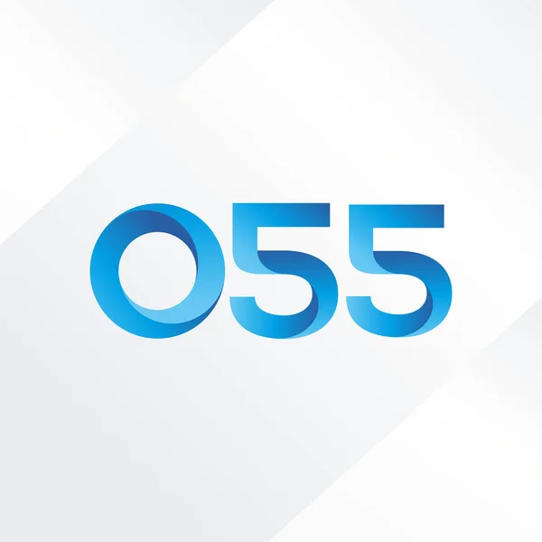 Logotipo da carta comum O55 —  Vetores de Stock