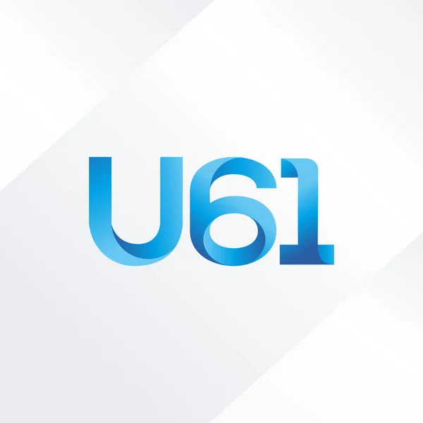 Logotipo da carta comum U61 — Vetor de Stock