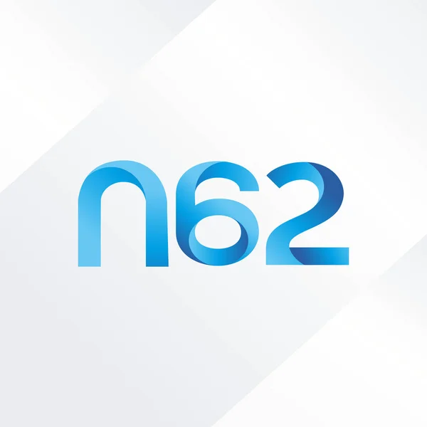 Společný dopis logo N62 — Stockový vektor