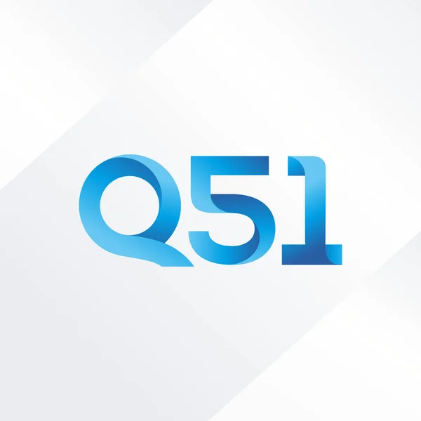 Логотип спільної літери Q 51 — стоковий вектор