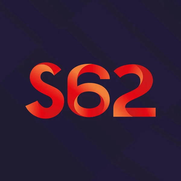 Logo común de la carta S62 — Vector de stock