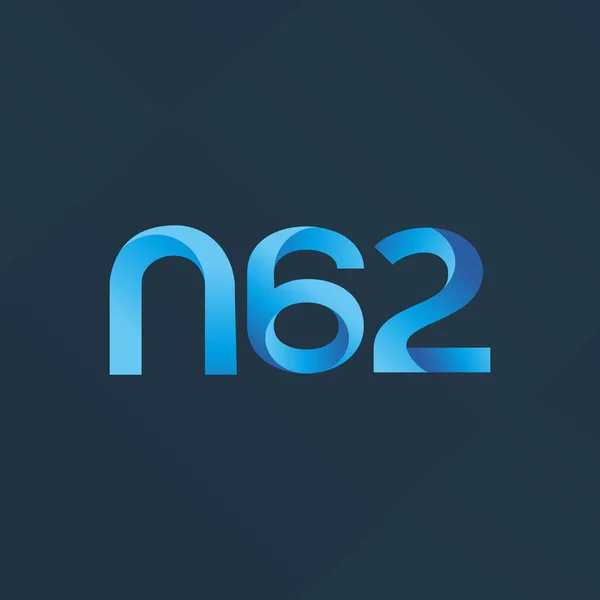 Společný dopis logo N62 — Stockový vektor