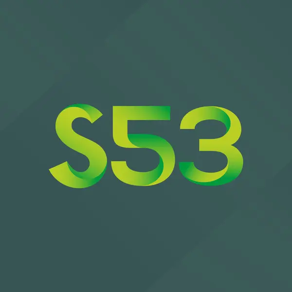 Joint letter logo S53 — Stock Vector