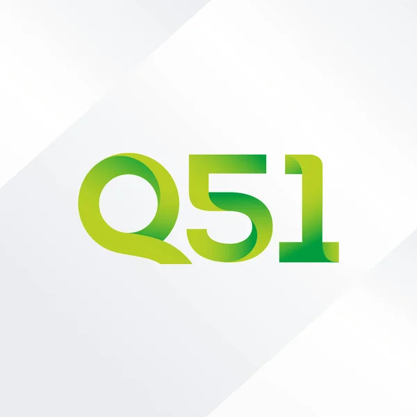 Joint letter logo Q 51 — Stock Vector