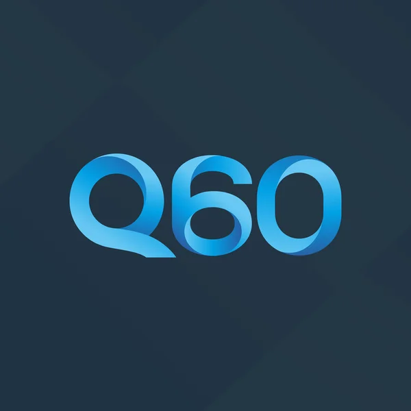 Gemeinsamer Brief Logo q 60 — Stockvektor