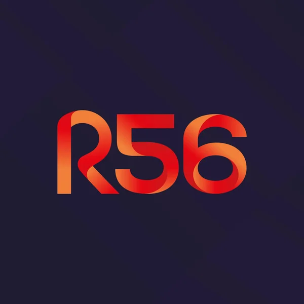 Joint letter logo R 56 — Stock Vector