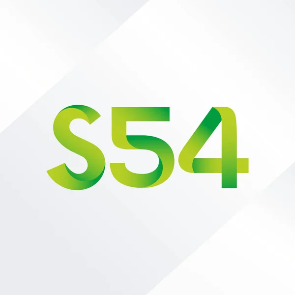 Joint letter logo S54 — Stock Vector