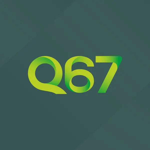 Lettera congiunta logo Q 67 — Vettoriale Stock