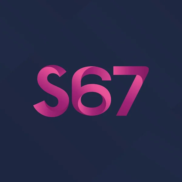 Wspólny list logo S67 — Wektor stockowy