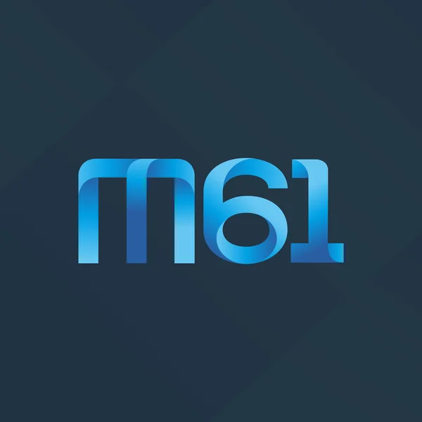 Společný dopis logo M61 — Stockový vektor