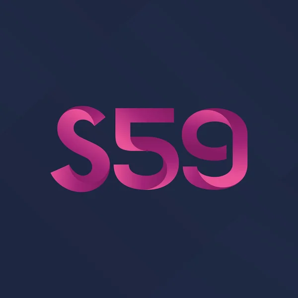 Joint letter logo S59 — Stock Vector