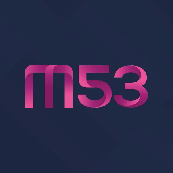 Logo de la carta conjunta M53 — Vector de stock