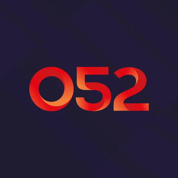 共同書簡ロゴ O52 — ストックベクタ