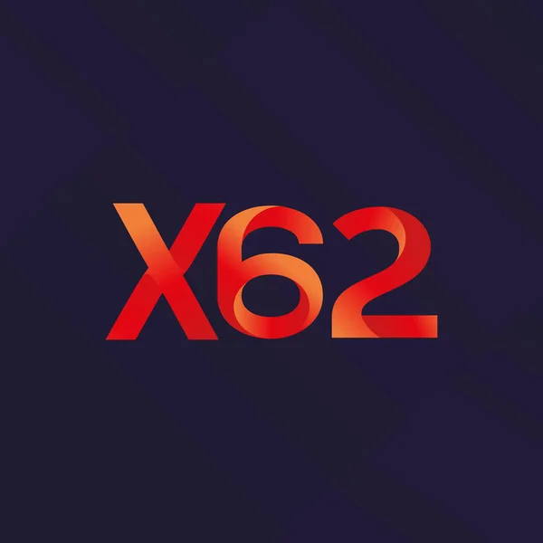 Logo de la carta conjunta X62 — Vector de stock