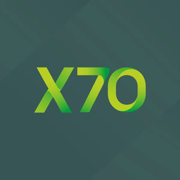 Společný dopis logo X70 — Stockový vektor