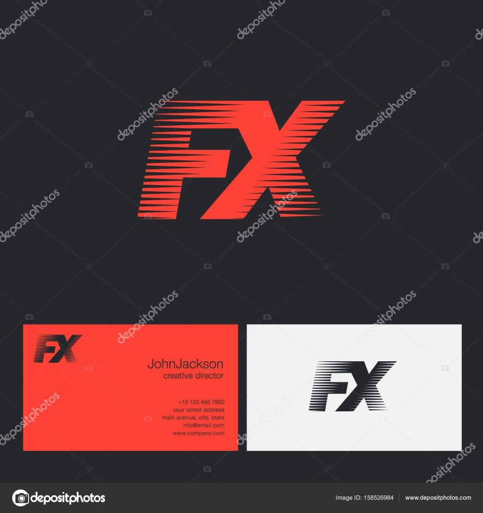 FX connected letters logo Stock Vector by ©brainbistro 158526984
