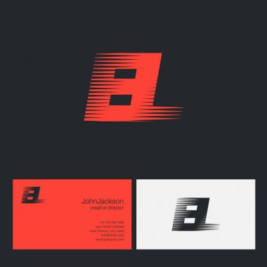 Bağlı el harf logo