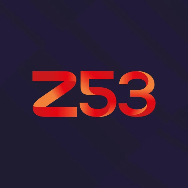 Joint letter logo Z53 — Stock Vector