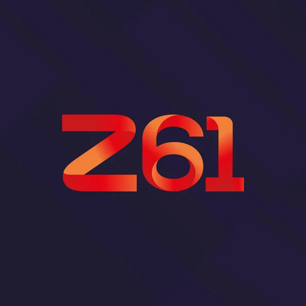 Lettre commune logo Z61 — Image vectorielle