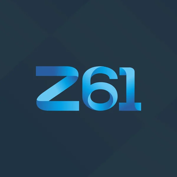 Logo común de la carta Z61 — Vector de stock