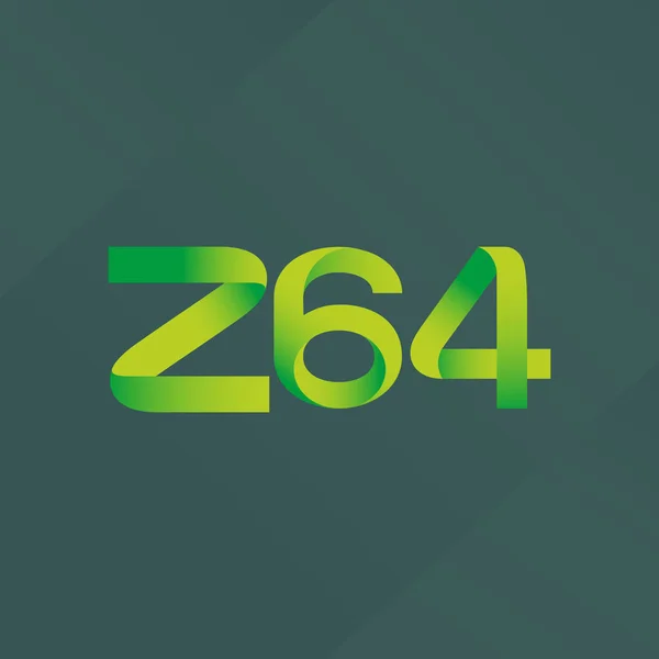 Wspólnym pismem i numer logo Z64 — Wektor stockowy