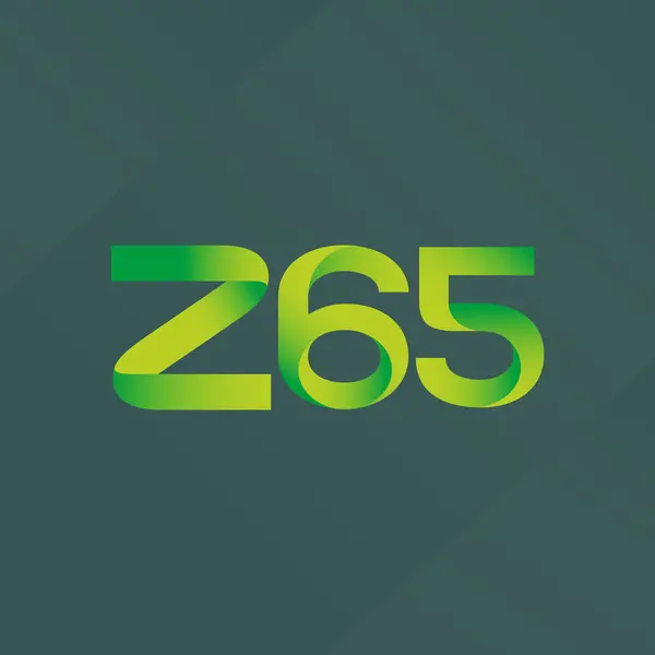 Wspólnym pismem i numer logo Z65 — Wektor stockowy